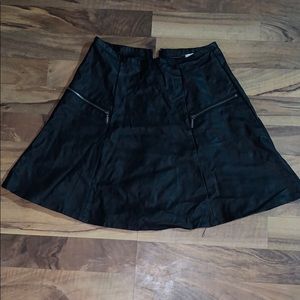 faux leather skirt
